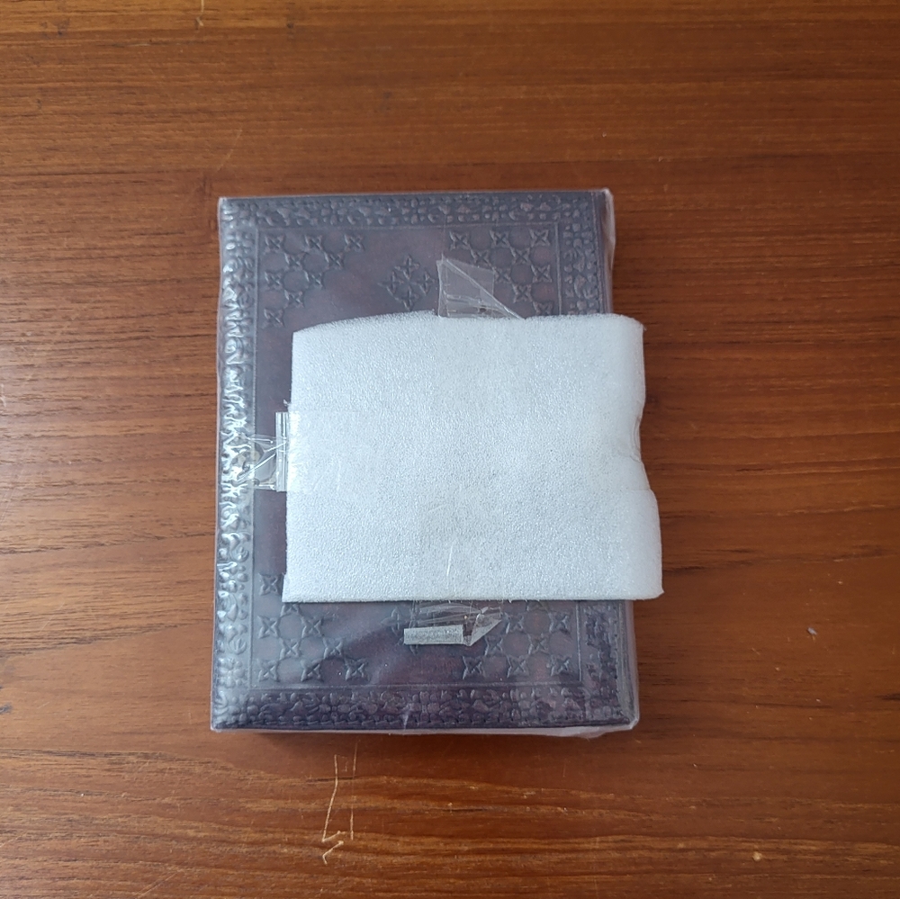 Rustic Town Leather Bound Journal Sealed With Shipping Bag